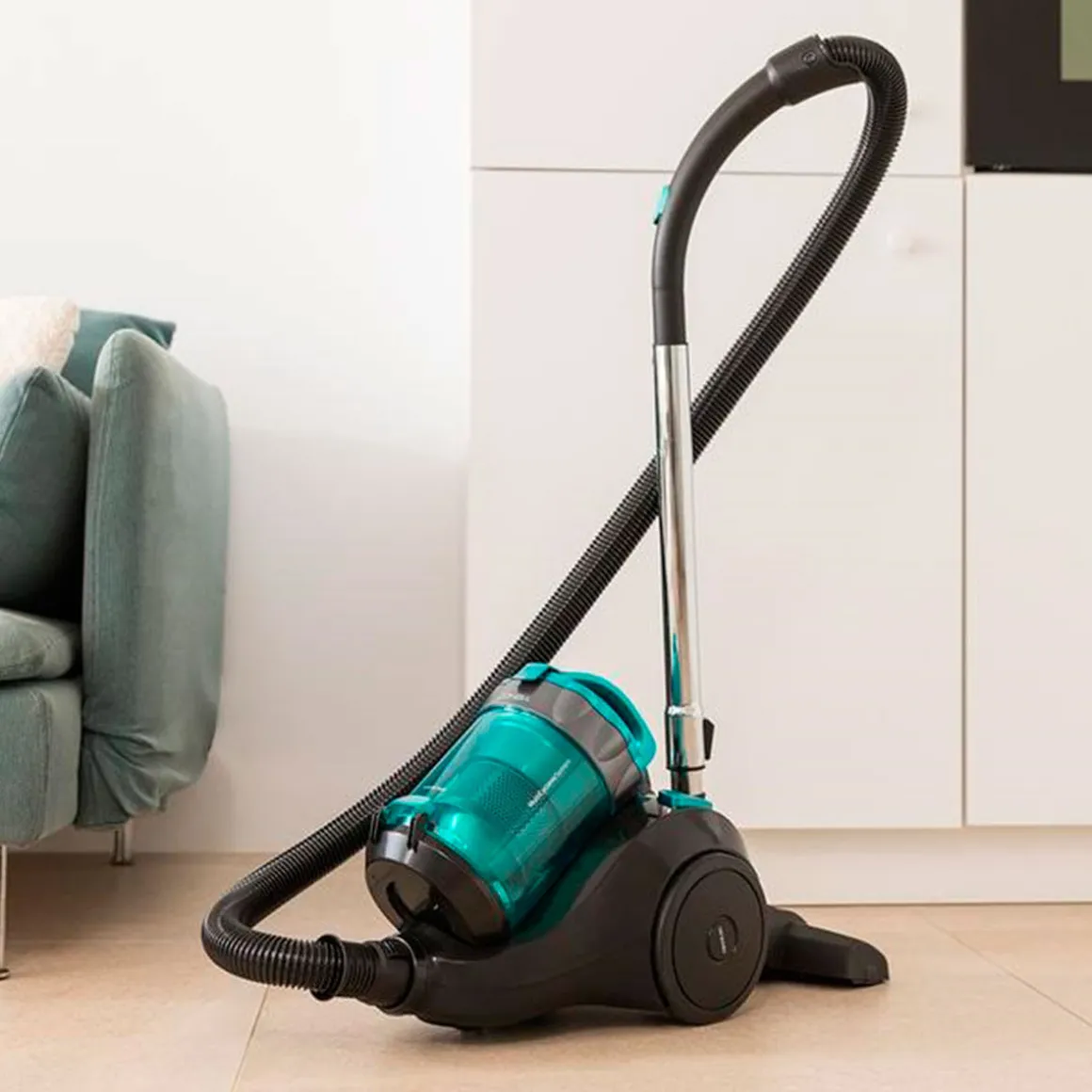 Aspirador de trineo Cecotec Conga Rockstar Multicyclonic Compact 800W 2,5L negro/azul