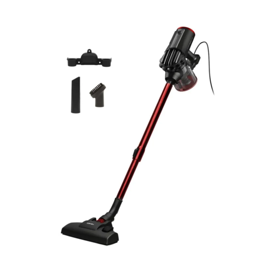 Aspirador escoba Cecotec ThunderBrush 600W 2 en 1 filtro HEPA rojo