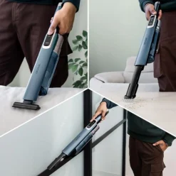 Aspirador escoba Cecotec Scoba 2100 Station 210W inalámbrica + base autovaciado gris