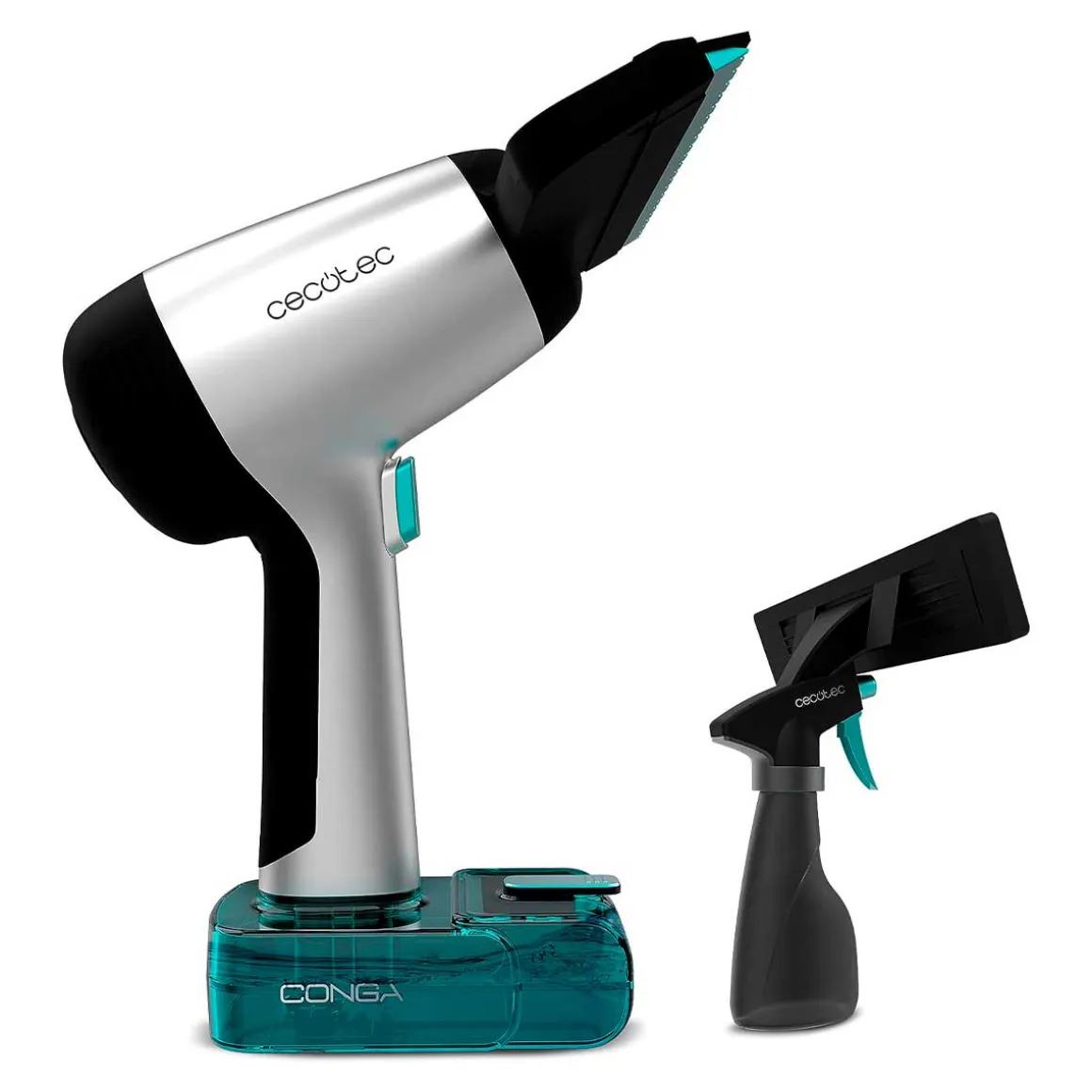 Aspirador limpiacristales Cecotec Conga Rockstar 3700 Glass 3 en 1 con accesorios inox