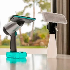 Aspirador limpiacristales Cecotec Conga Rockstar 3700 Glass 3 en 1 con accesorios inox