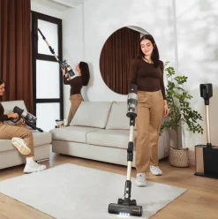 Aspirador vertical Cecotec Conga Rockstar 5500 Hurricane Station Flex 700W base de autovaciado negro