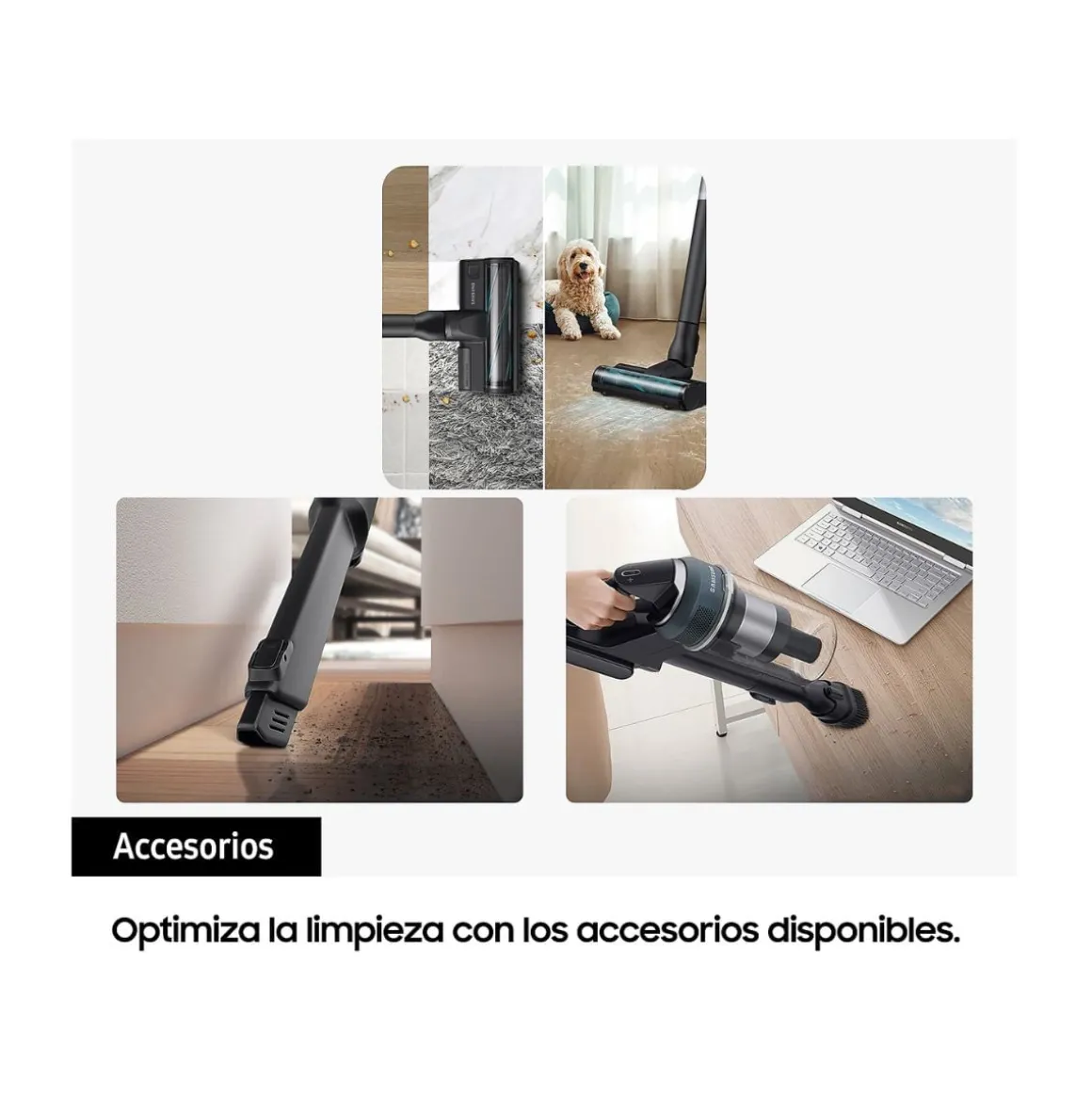 Aspiradora de mano Samsung VS20C8524TB/WA sin cable con accesorios negro