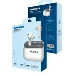 Auriculares inalámbricos Daewoo DW2005 Bluetooth 5.3 con estuche de carga blanco