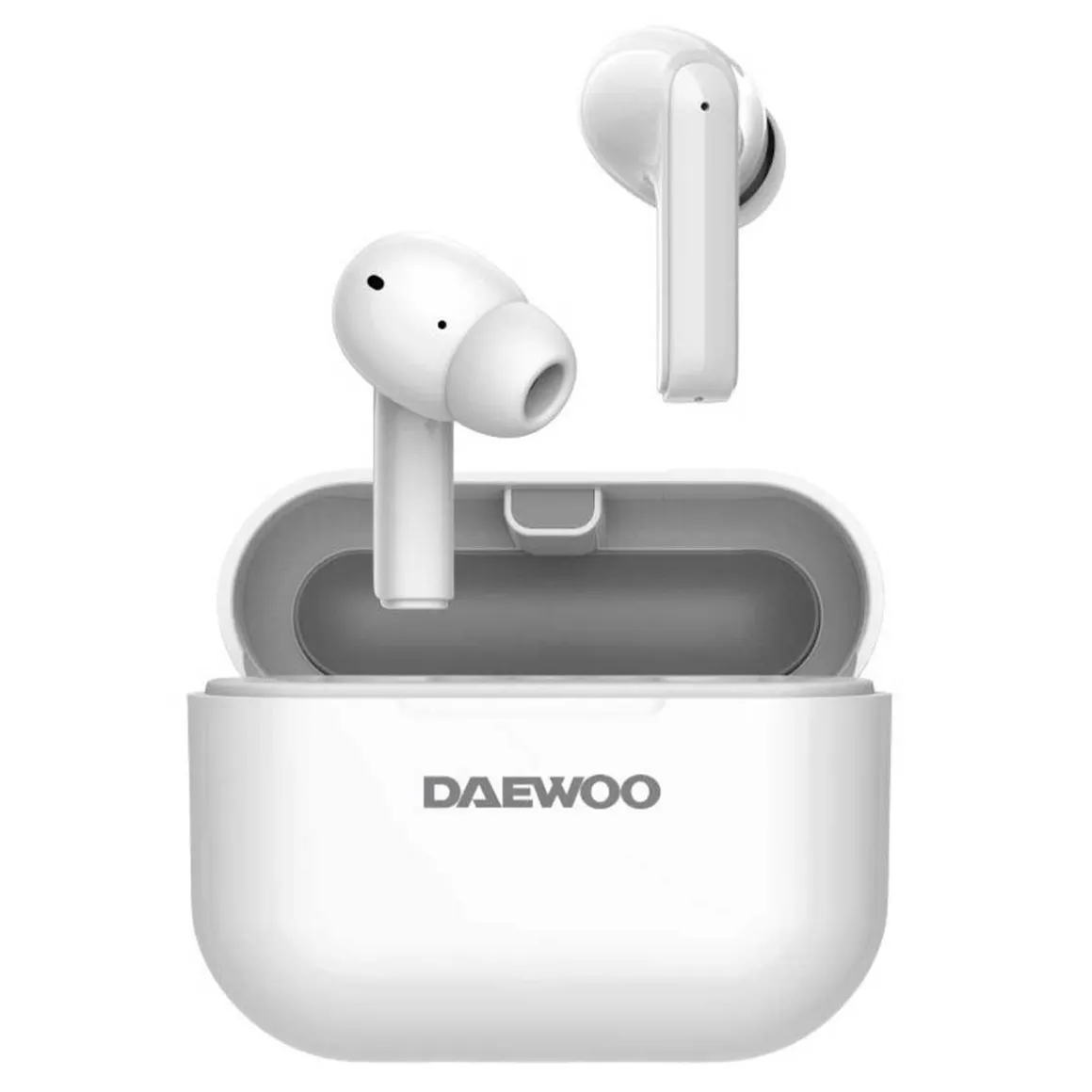 Auriculares inalámbricos Daewoo DW2005 Bluetooth 5.3 con estuche de carga blanco