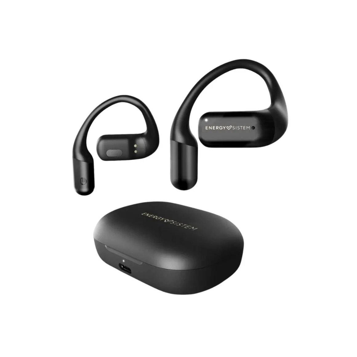Auriculares inalámbricos Energy Sistem OpenWave Bluetooth 5.3 estuche de carga negro