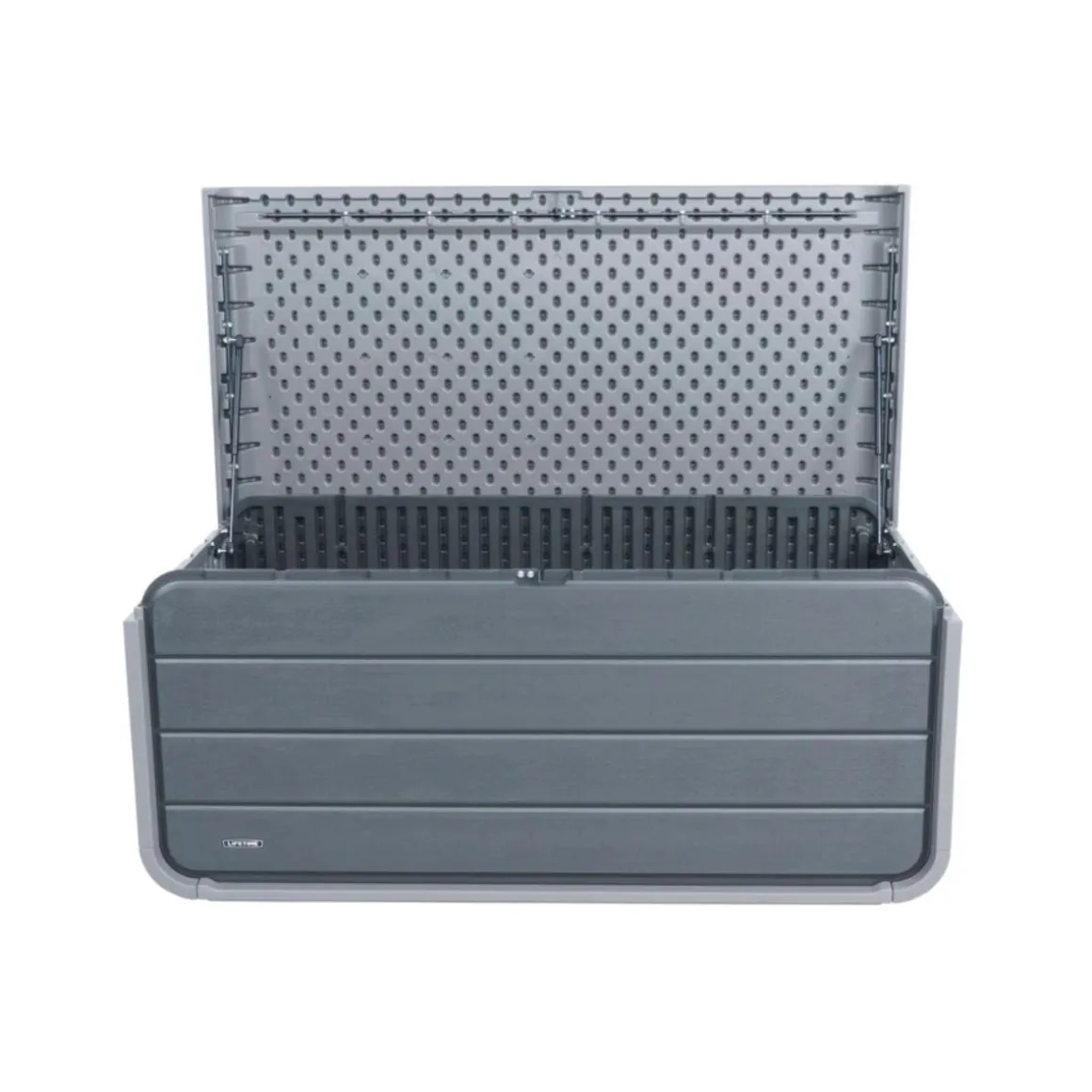 Baúl almacenaje exterior 515L gris 64x147x72 cm