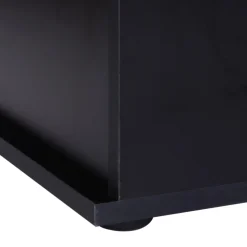 Baúl de almacenamiento Amatista Homcom tapa abatible negro 40x100x40 cm