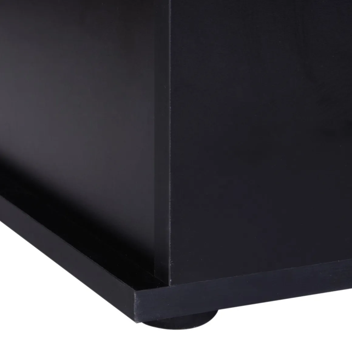 Baúl de almacenamiento Amatista Homcom tapa abatible negro 40x100x40 cm
