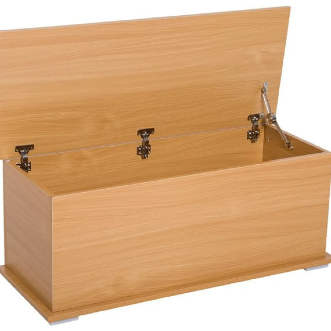 Baúl Homcom madera natural 40x100x40 cm