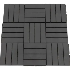 Baldosas antideslizantes Outsunny 9 piezas negro 30x30 cm