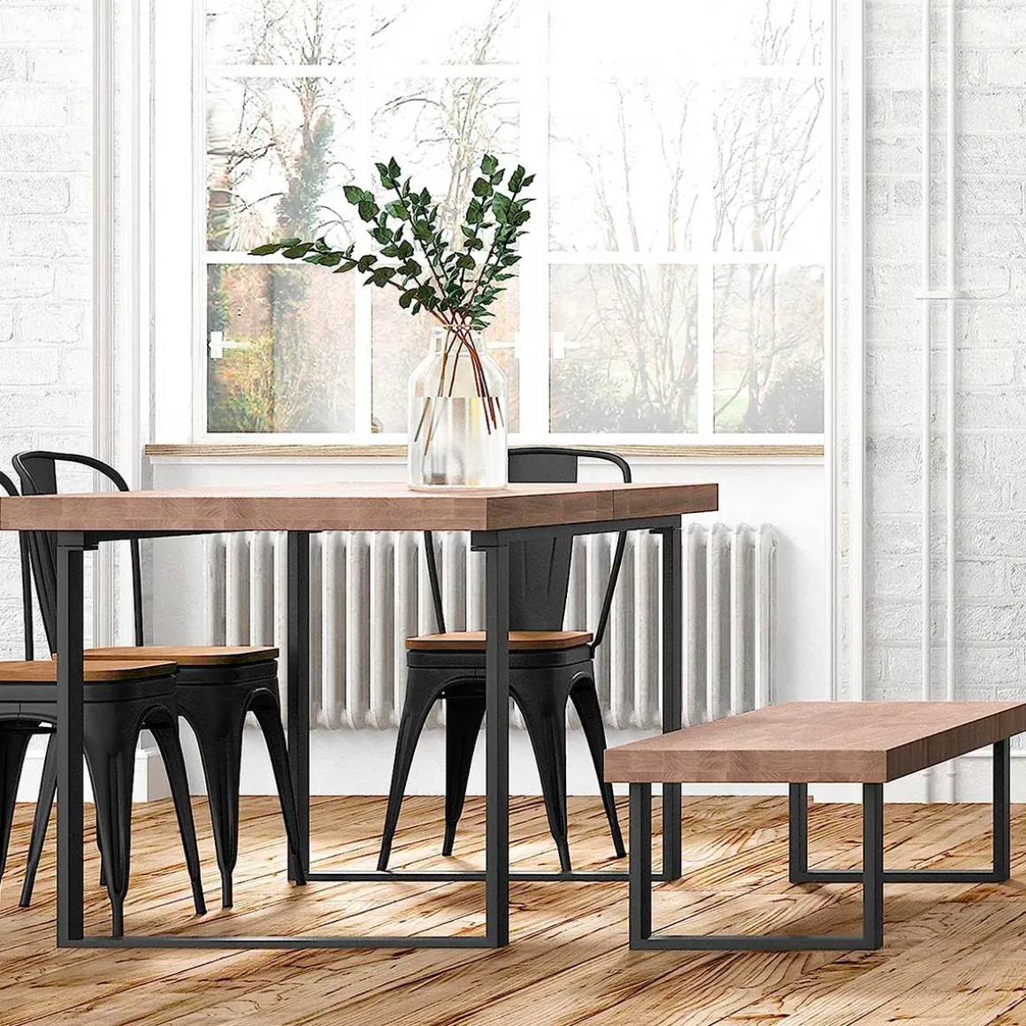 Banco asiento Loft 47x120x34 cm