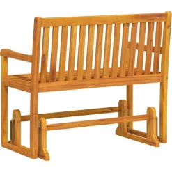 Banco balancín Tórtola madera maciza de acacia 97x110x58,5 cm