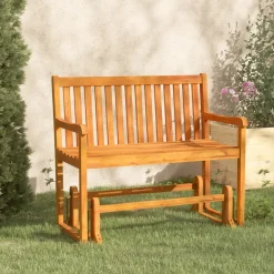 Banco balancín Tórtola madera maciza de acacia 97x110x58,5 cm