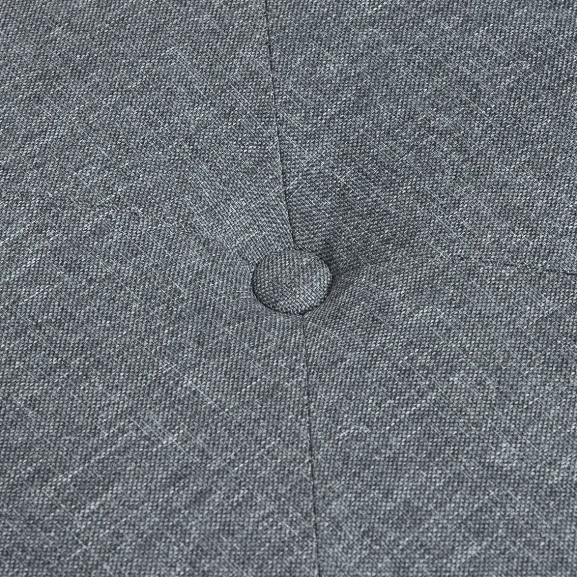 Banco de almacenaje Slim Homcom con tapa abatible gris 58x116x44 cm