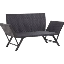 Banco de jardín Oasis diseño 2 en 1 80x130/176x70 cm