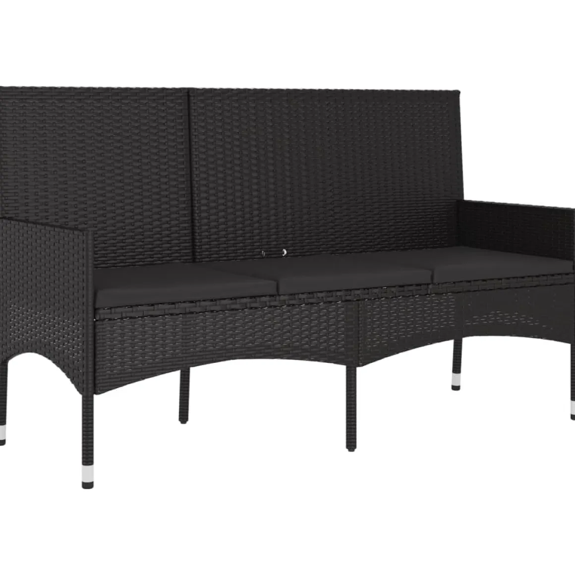 Banco de jardín VidaXL 3 plazas con cojines 85x140x51 cm