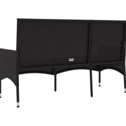 Banco de jardín VidaXL 3 plazas con cojines 85x140x51 cm