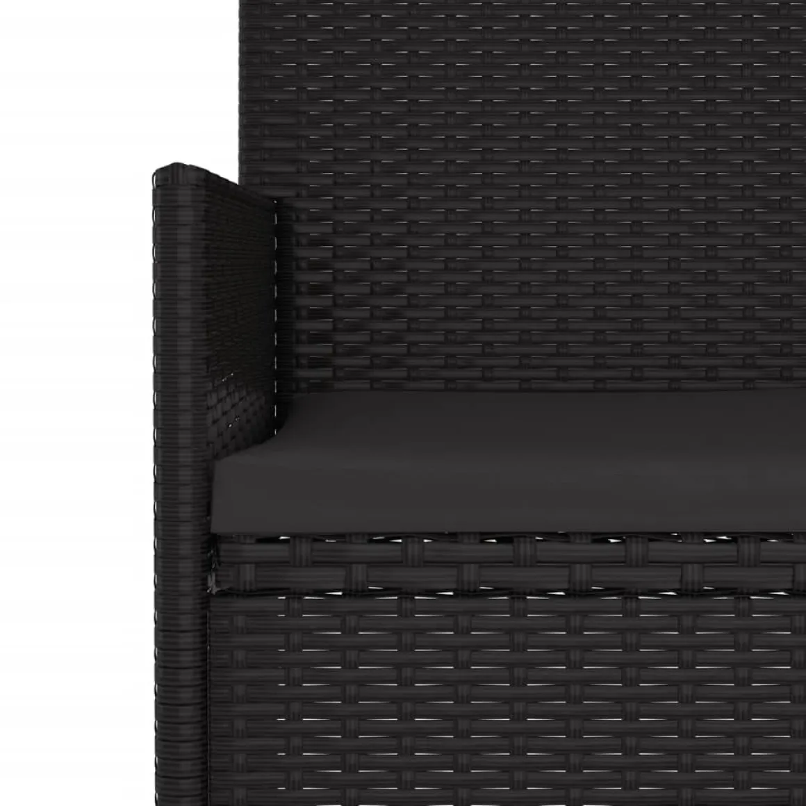 Banco de jardín VidaXL 3 plazas con cojines 85x140x51 cm