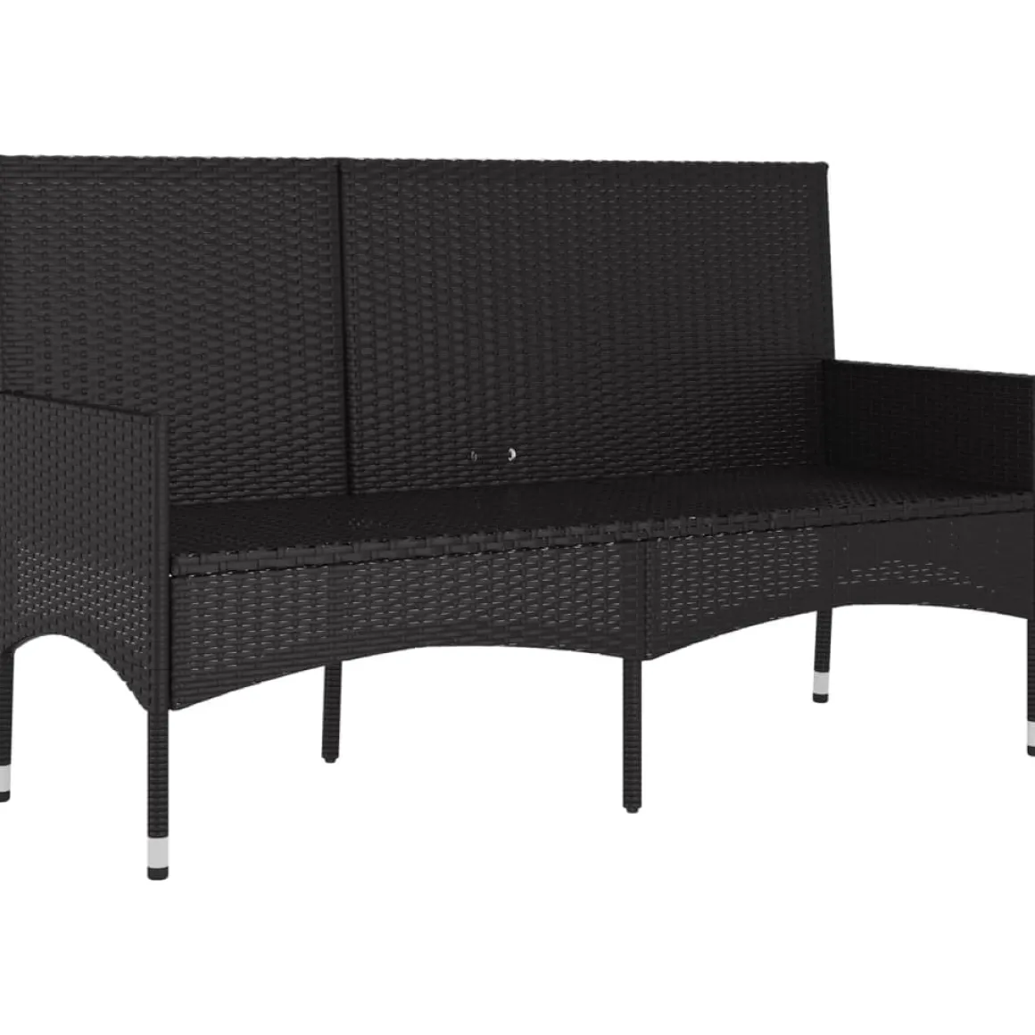 Banco de jardín VidaXL 3 plazas con cojines 85x140x51 cm