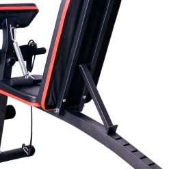 Banco de mancuerna multifuncional Homcom ajustable negro 106x54x160 cm