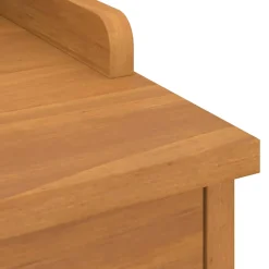 Banco de recibidor Pawhu con dos cajones y compartimentos natural 50x87x40 cm