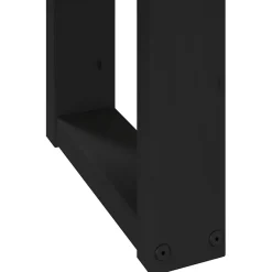 Banco Noain patas forma de U natural/negro 45x180x40 cm
