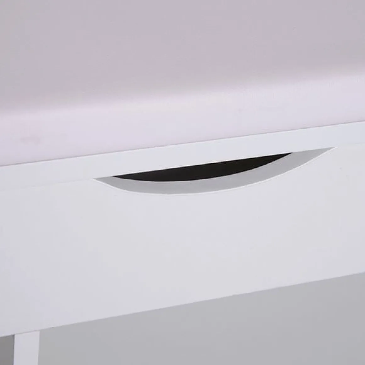 Banco zapatero 3 estantes madera blanco 47x80x30 cm