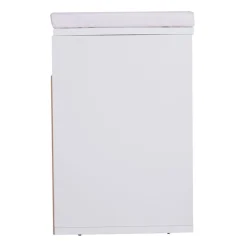 Banco zapatero 3 estantes madera blanco 47x80x30 cm