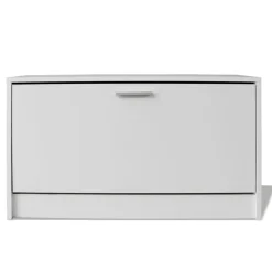 Banco zapatero 1 puerta 6 pares blanco 45x80x24 cm