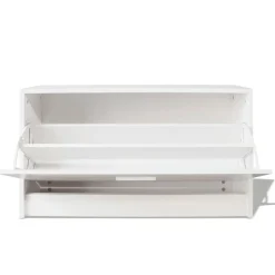 Banco zapatero 1 puerta 6 pares blanco 45x80x24 cm