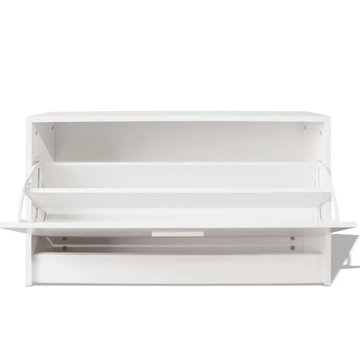 Banco zapatero 1 puerta 6 pares blanco 45x80x24 cm