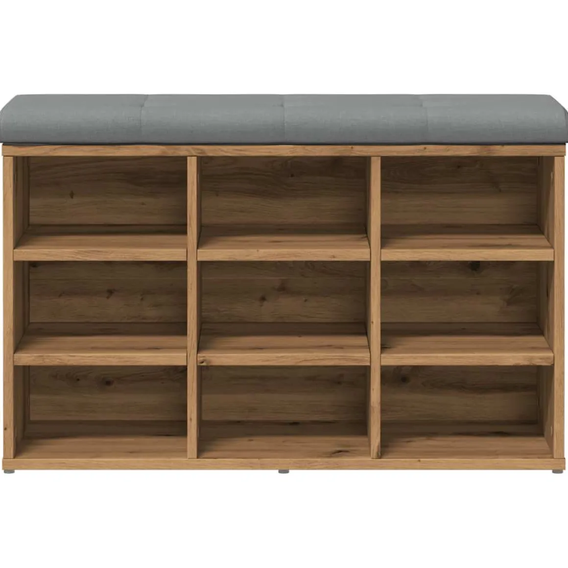 Banco zapatero Doll 9 estantes con asiento acolchado 50x82x32 cm