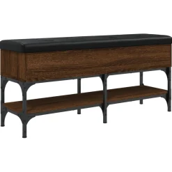 Banco zapatero Helena asiento + baúl + estante 45x102x32 cm