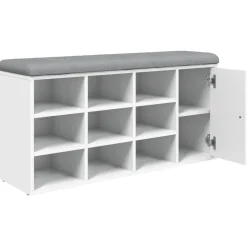 Banco zapatero Santa Cruz 9 estantes 50x102x32 cm
