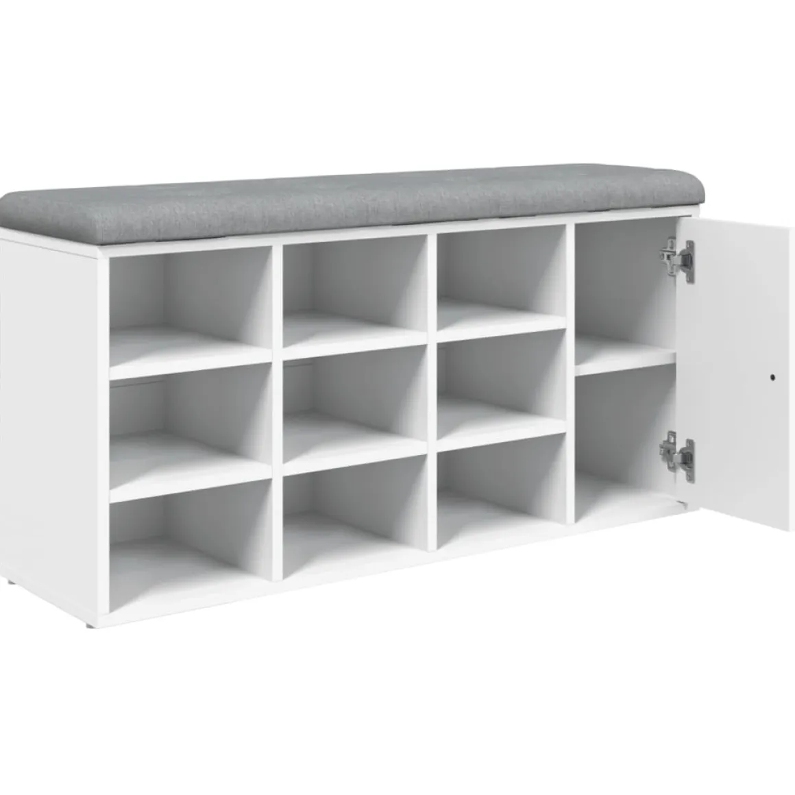 Banco zapatero Santa Cruz 9 estantes 50x102x32 cm