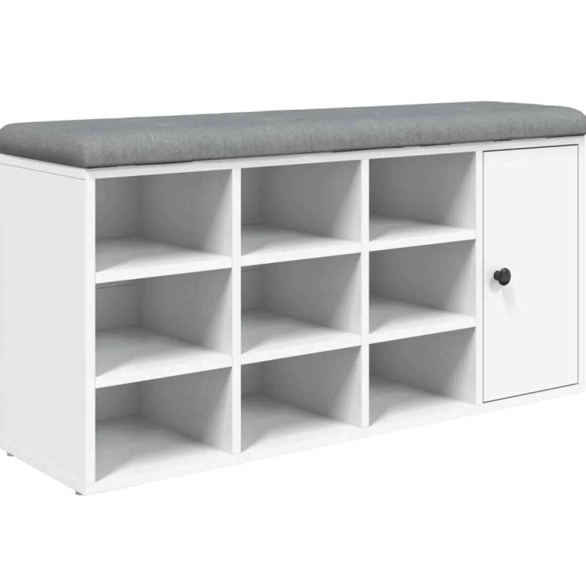 Banco zapatero Santa Cruz 9 estantes 50x102x32 cm