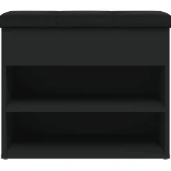 Banco zapatero Ulises 2 estantes + asiento acolchado 50x62x32 cm