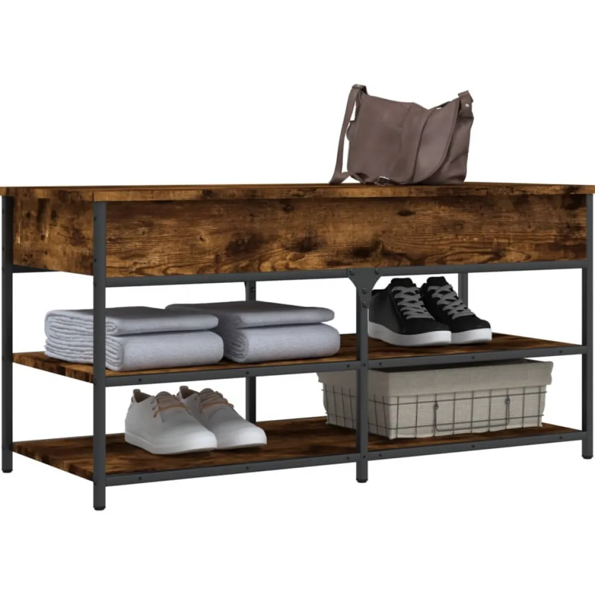 Banco zapatero Urma 2 estantes 50x100x42,5 cm