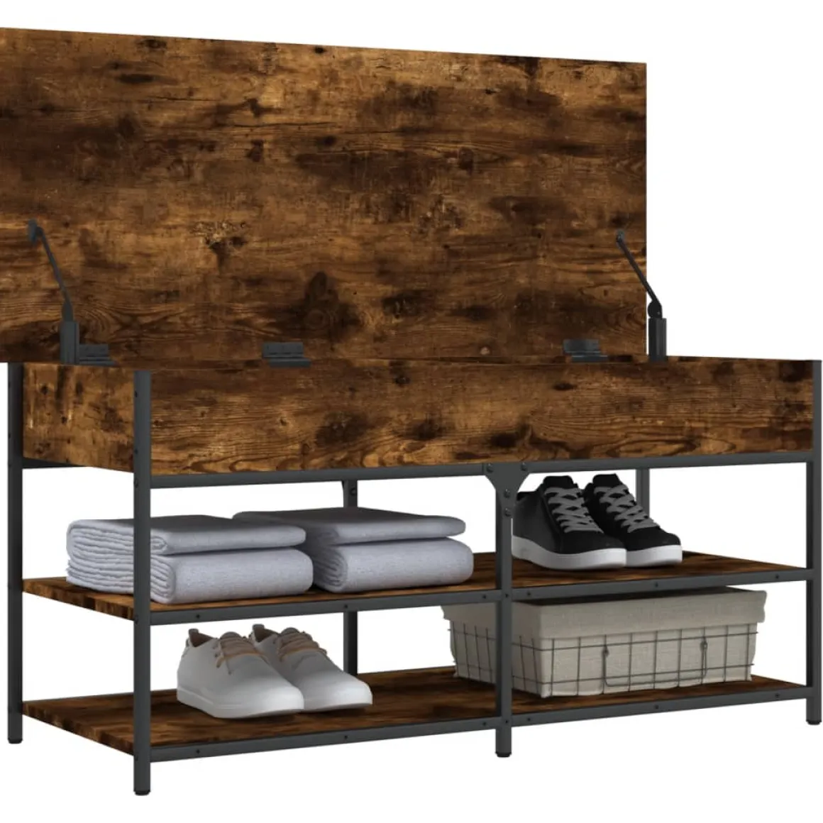 Banco zapatero Urma 2 estantes 50x100x42,5 cm
