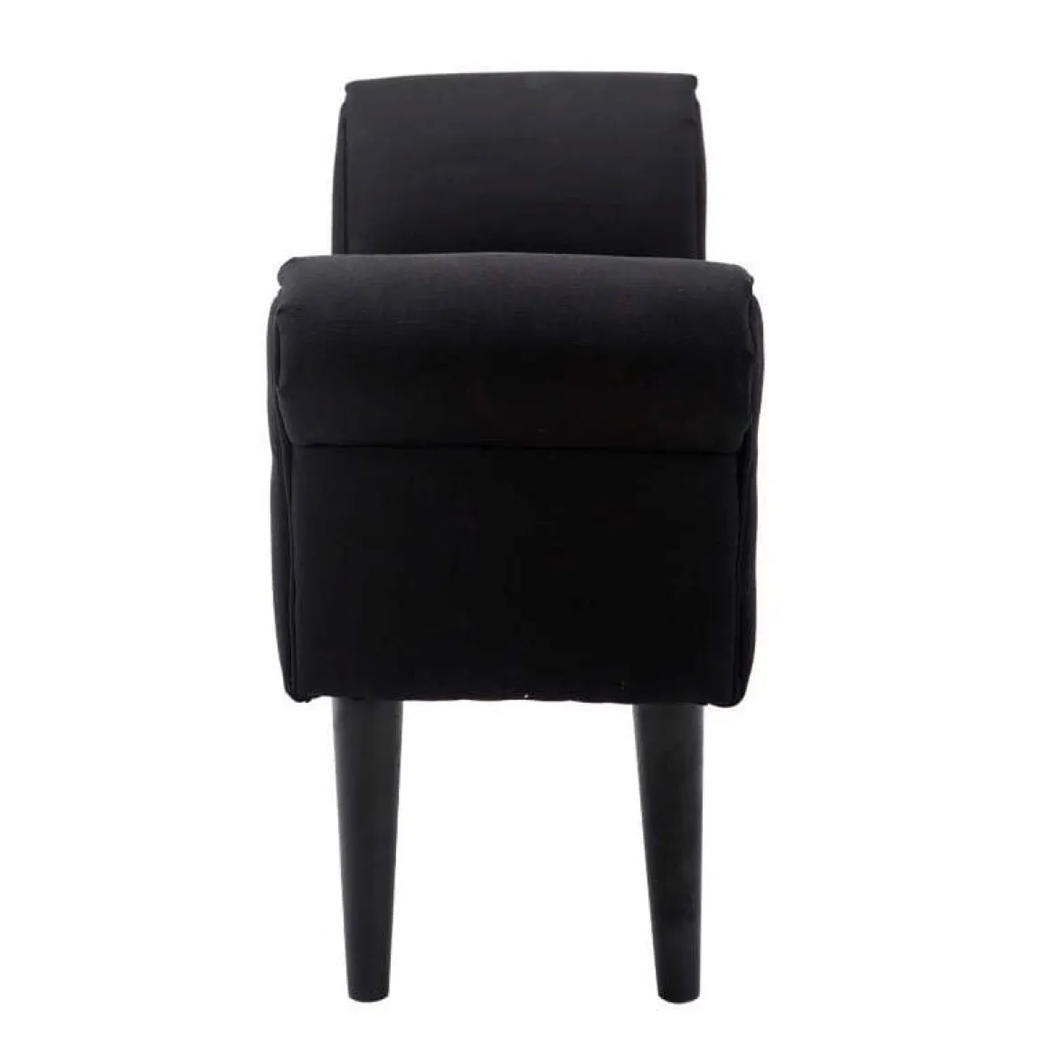 Banqueta Homcom acolchada negro 51x102x31 cm