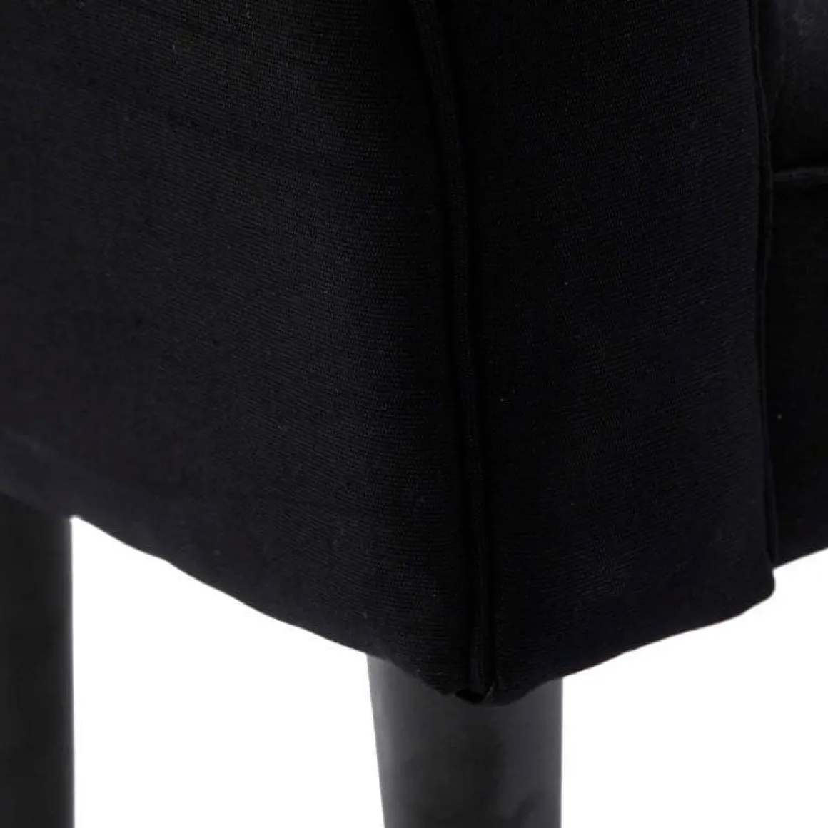 Banqueta Homcom acolchada negro 51x102x31 cm