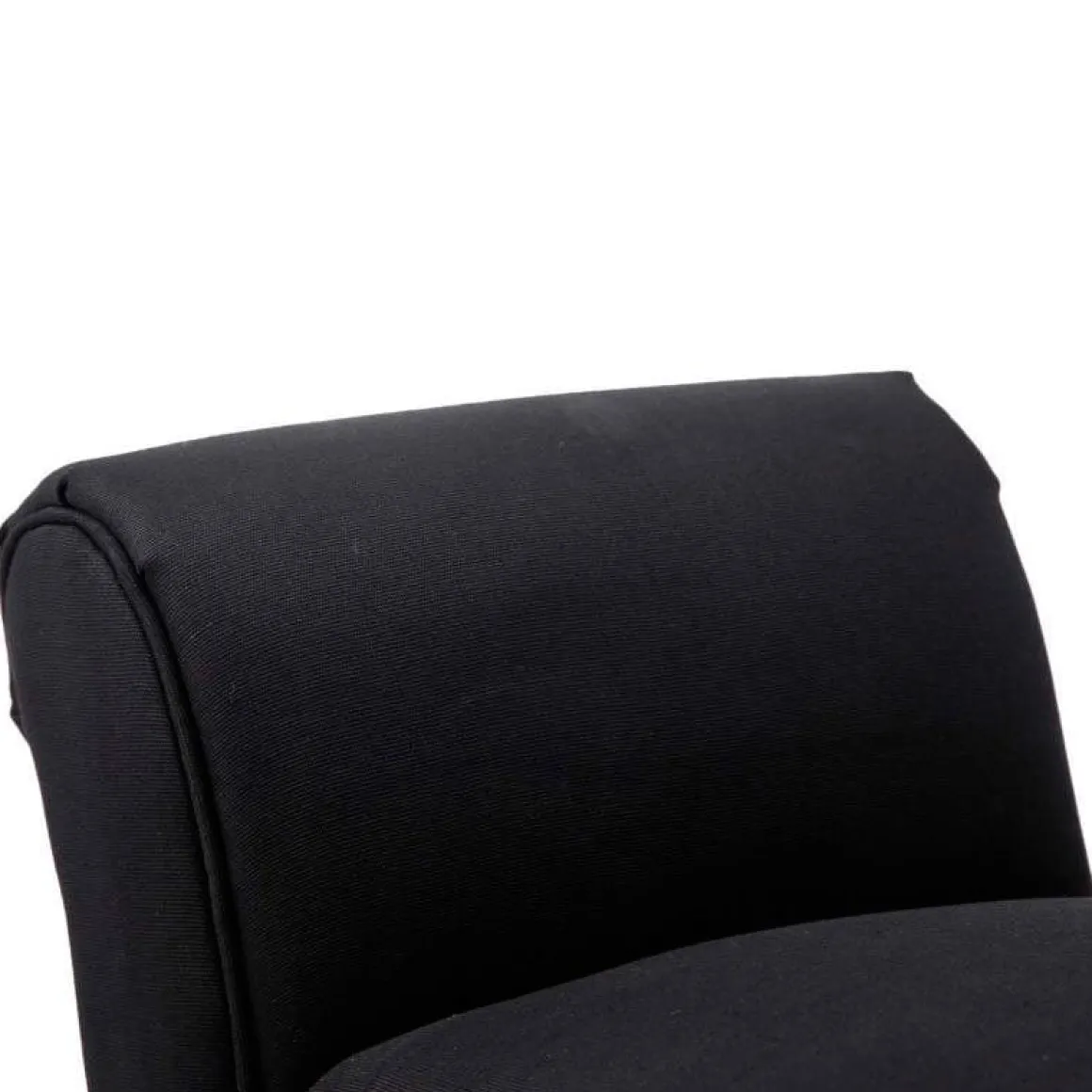 Banqueta Homcom acolchada negro 51x102x31 cm