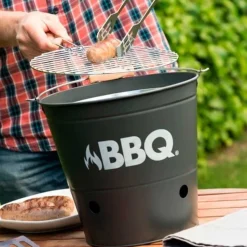 Barbacoa cubo portátil con parrilla