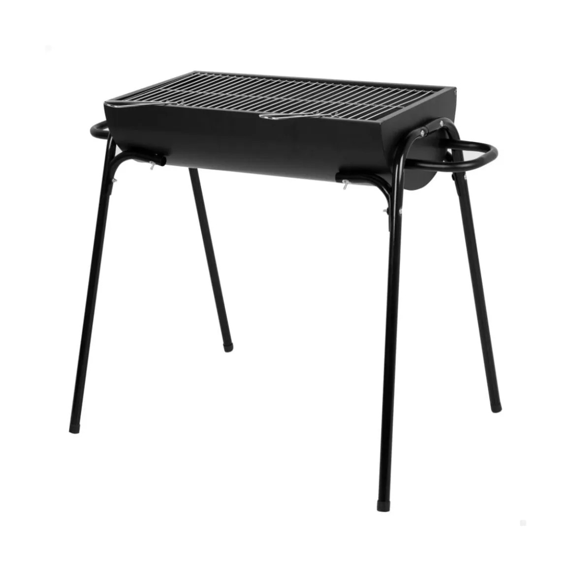 Barbacoa de carbón Aktive con asas negro 71x63x33 cm