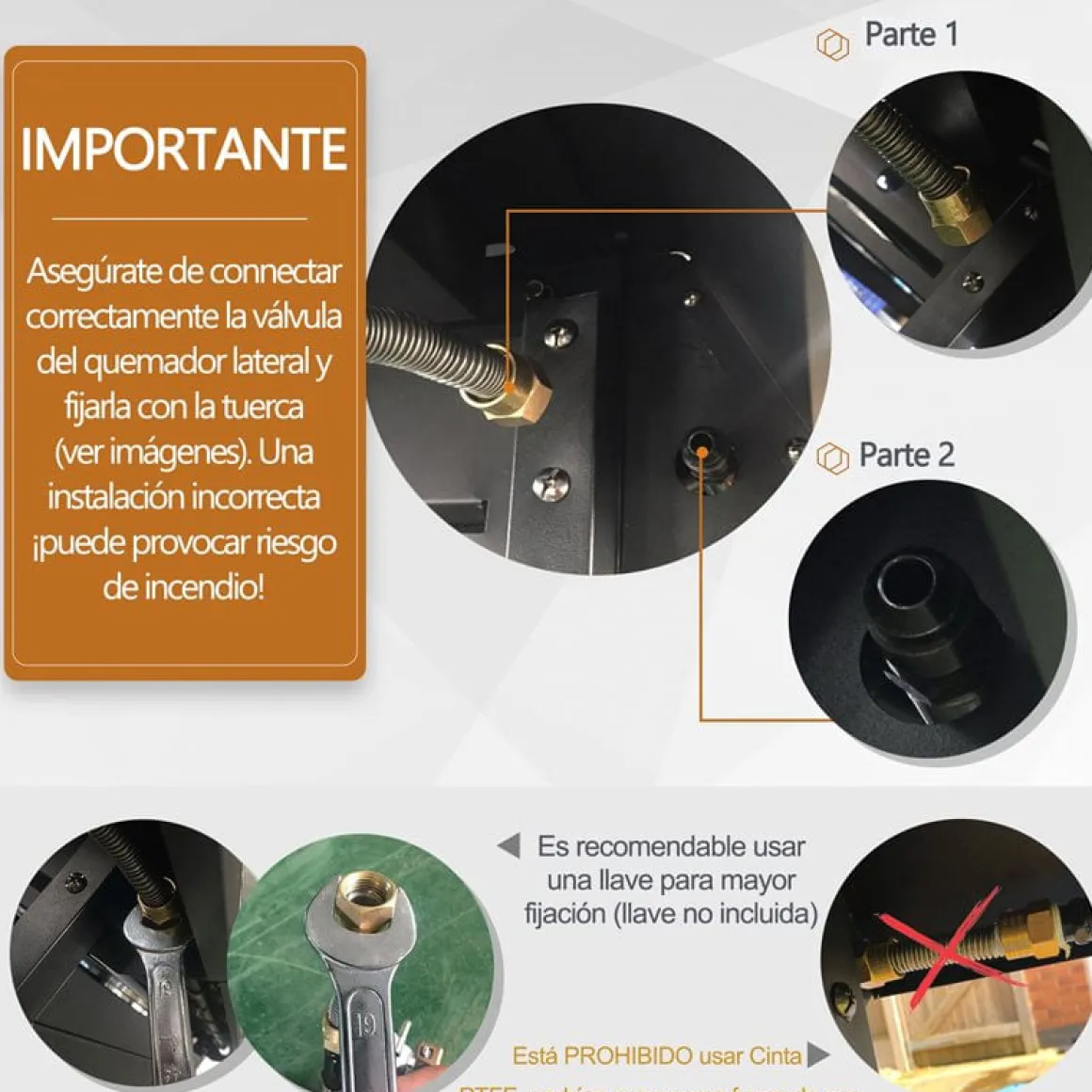 Barbacoa de gas Outsunny negro 100x125x51 cm