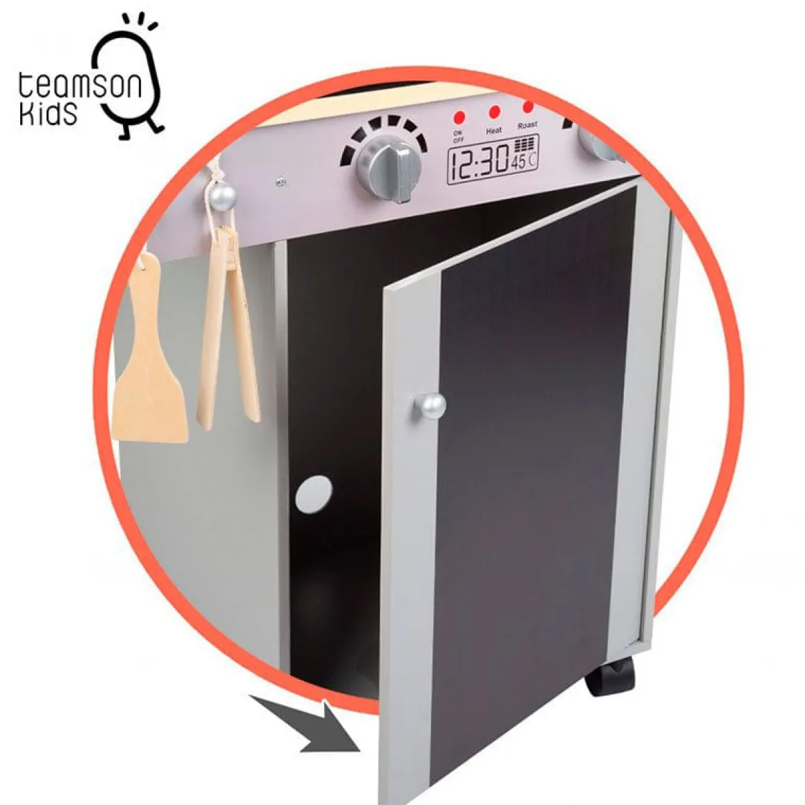 Barbacoa de juguete Teamson Kids +3A gris/natural 66,5x60x30 cm