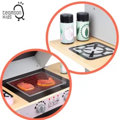 Barbacoa de juguete Teamson Kids +3A gris/natural 66,5x60x30 cm