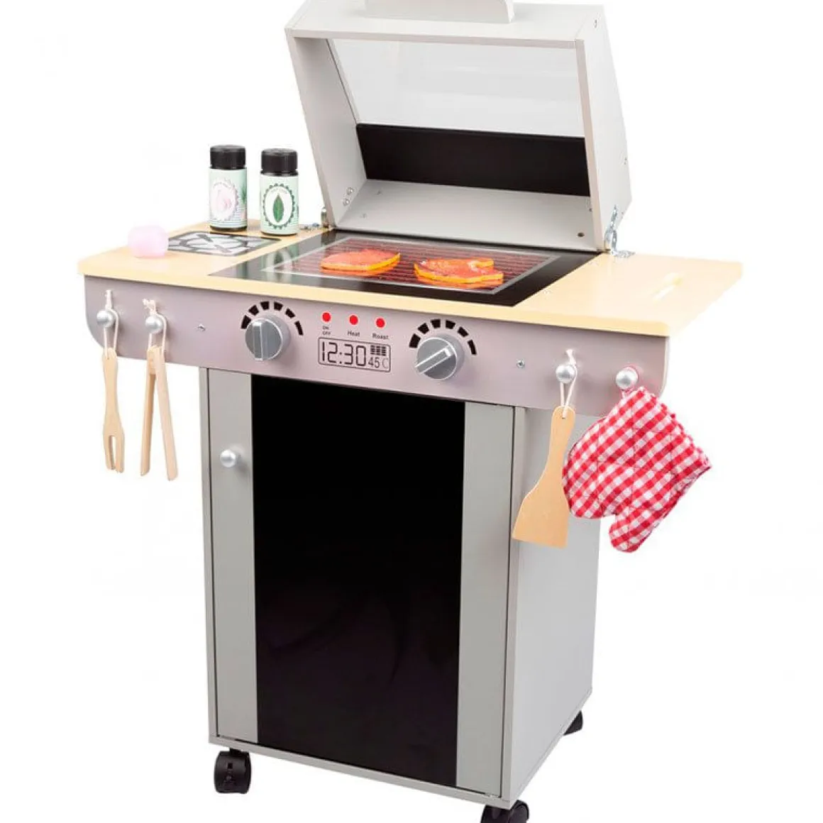 Barbacoa de juguete Teamson Kids +3A gris/natural 66,5x60x30 cm