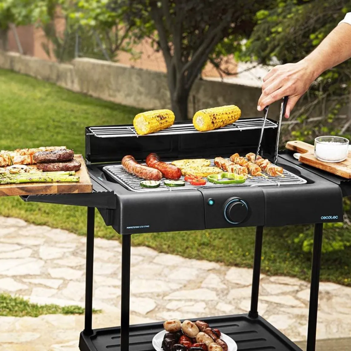 Barbacoa eléctrica Cecotec PerfectSteak 4250 Stand 2400 W negro